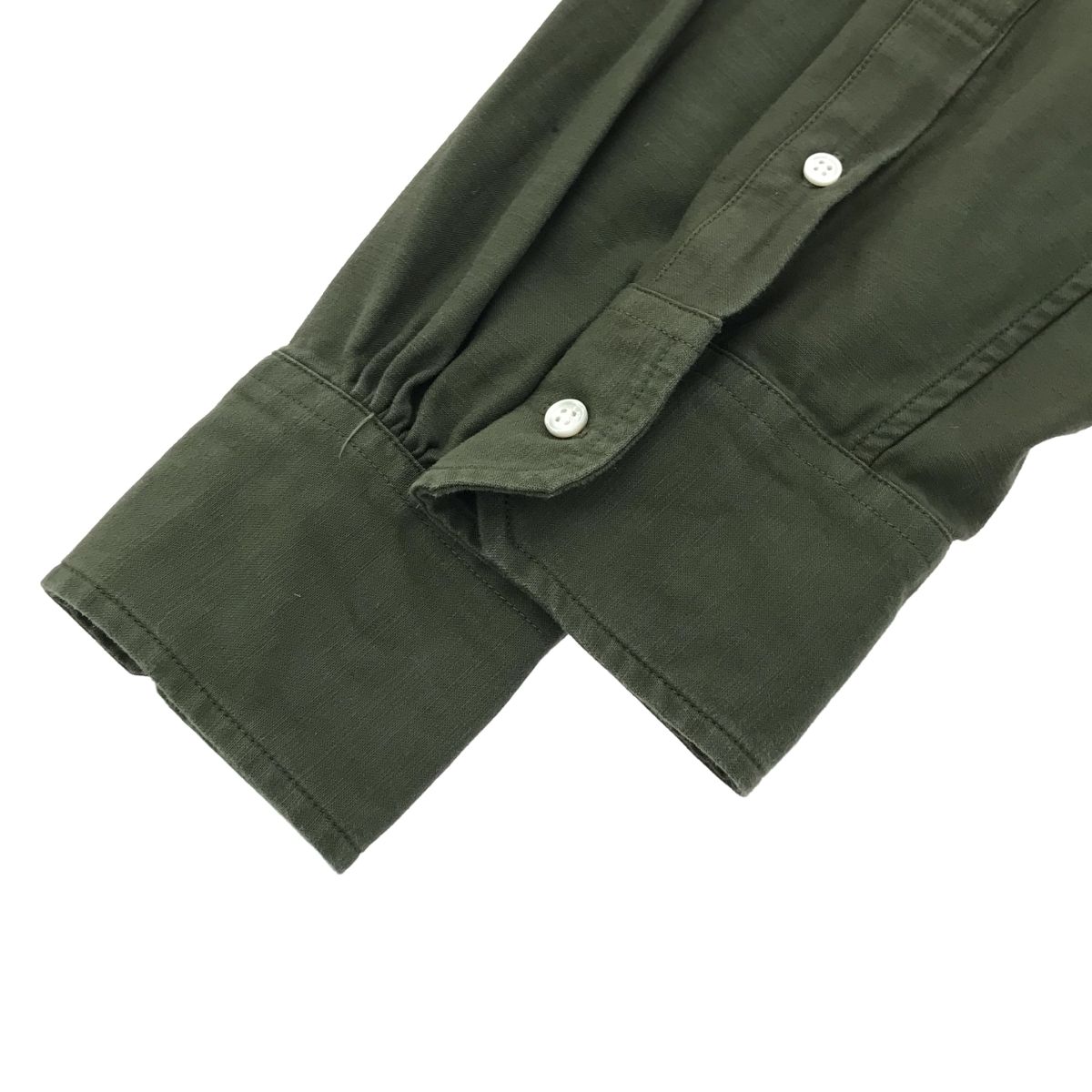 MADISON BLUEシャツ　パールボタン　カーキ　マディソンブルー MADISON BLUE マディソンブルー ボタンダウンシャツ MB194-5045