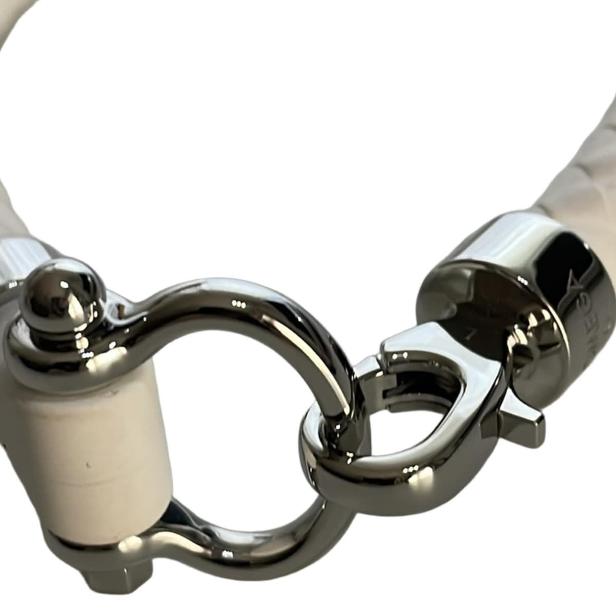 値下げ✨ OMEGA 　ブレスレット　レザー　イントレチャート編み込み OMEGA - 正規美 オメガ OMEGA Ω イントレチャート 編込みレザー