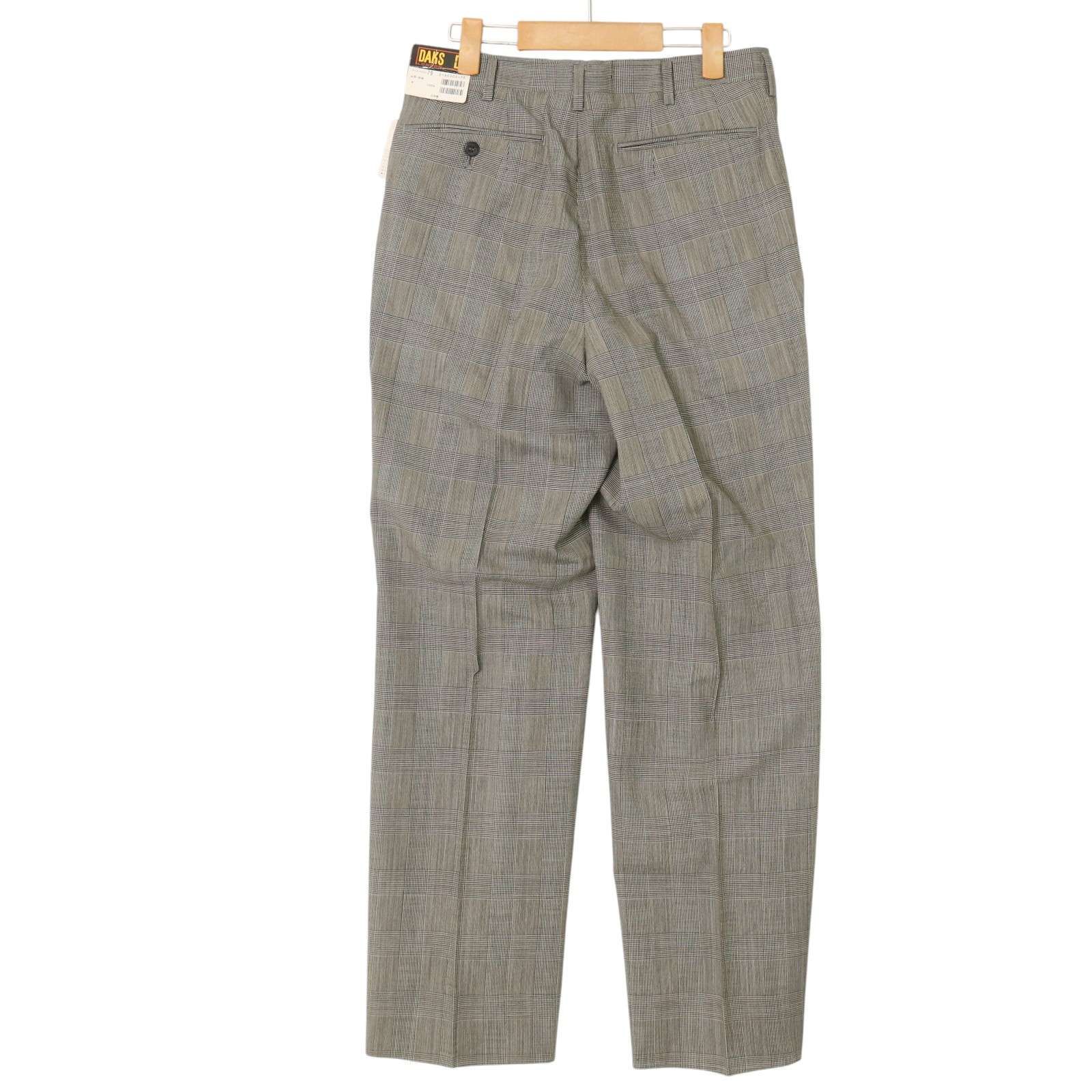 DAKS ダックス チェック パンツ スラックス 新品 未使用】 DAKS ダックス 春夏☆ グレンチェック スラックス