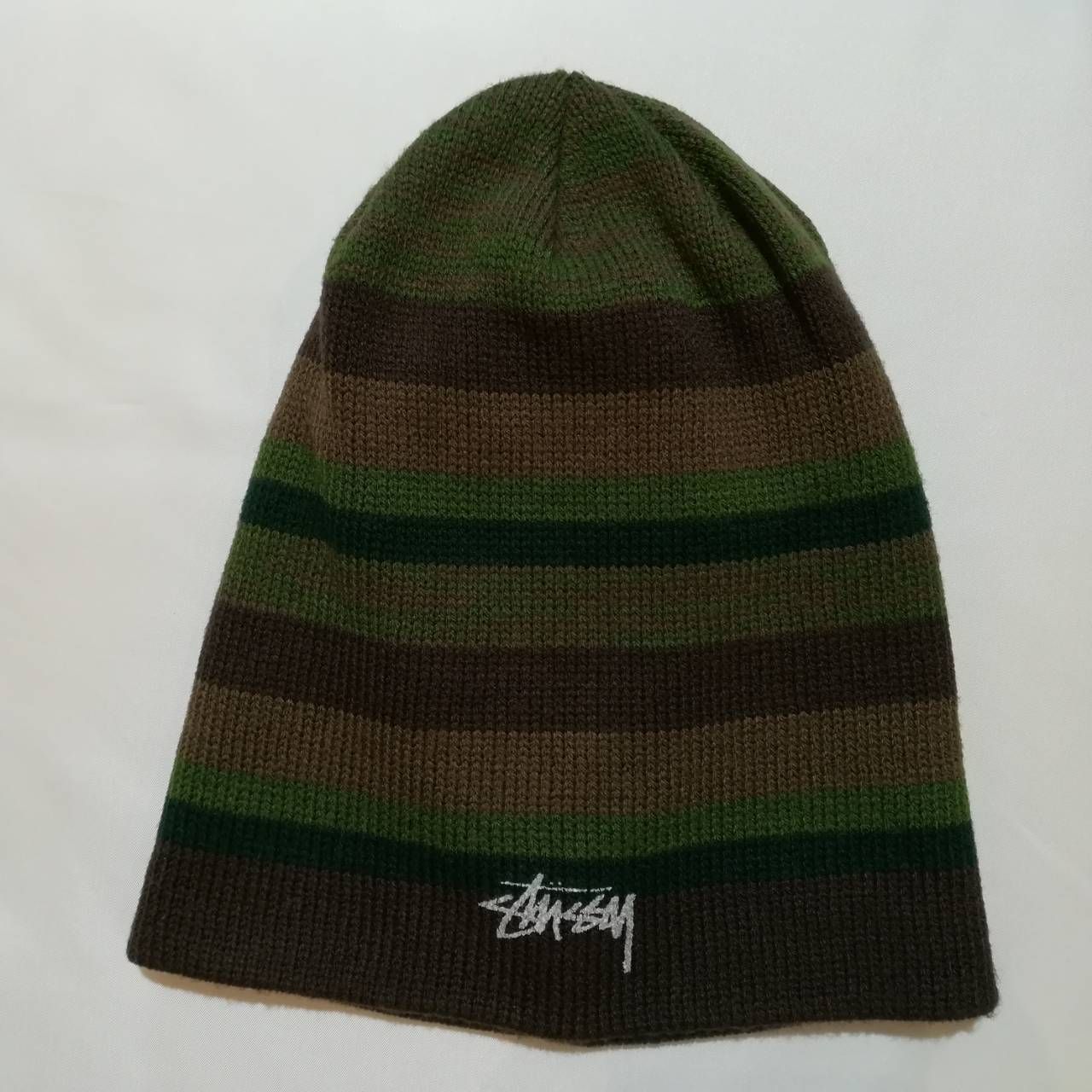 STUSSY ステューシー ニットキャップ ニット帽 ボーダー USA製 ロゴ