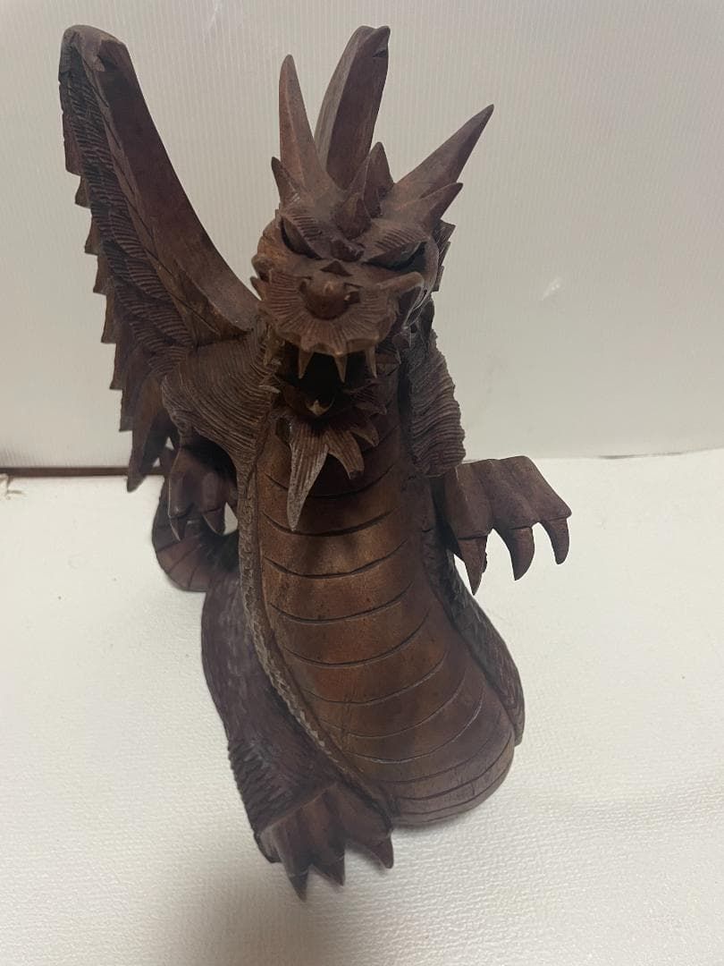 ナーガ 木製 ドラゴン 彫刻 約35cm 05c19 【公式通販】