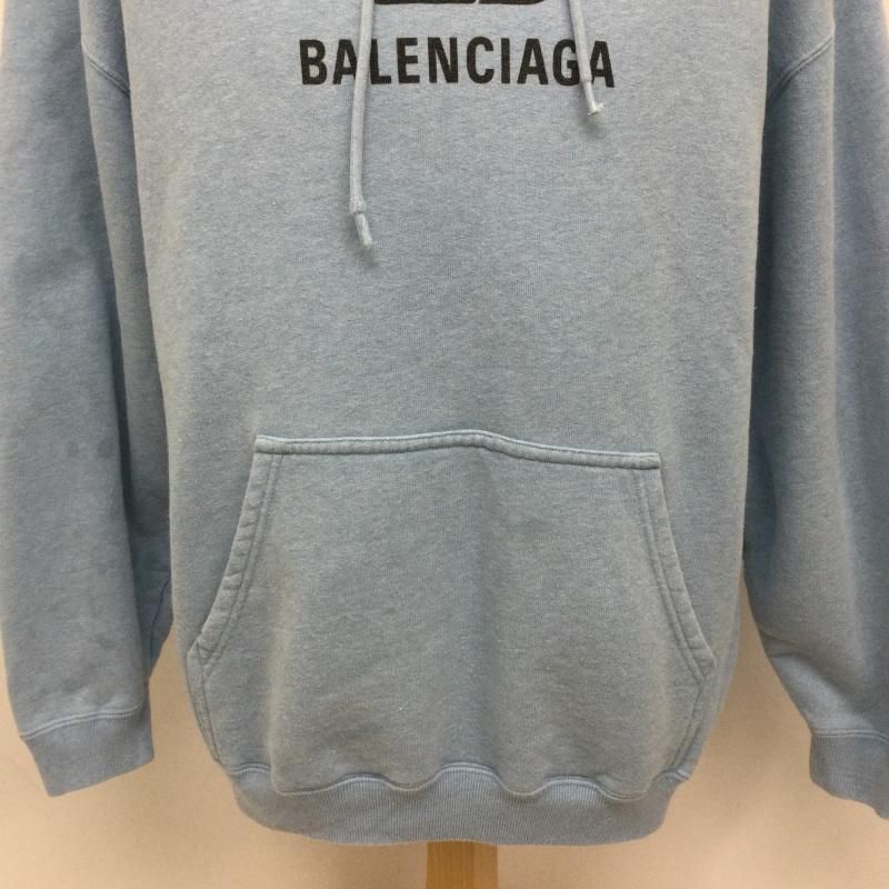 BALENCIAGA バレンシアガ パーカー 長袖 570811 ロゴプリント スウエットプルオーバーパーカー