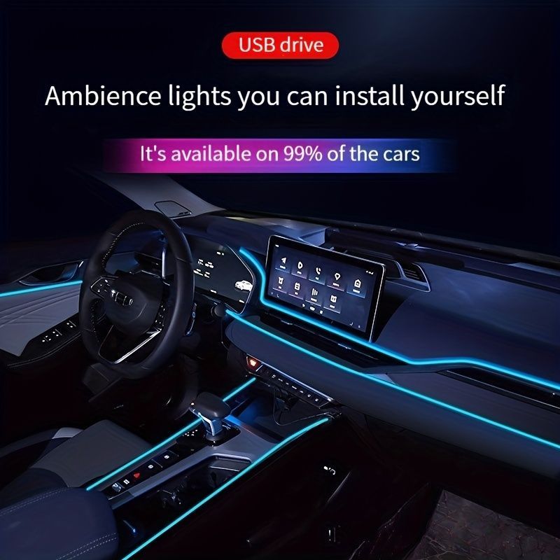 全7色 LED テープライト 5m フードライト 車用 防水 車内ライト パープル 紫 薄型 ボンネットライト ディライト 汎用品 USB給電 簡単取付 t541-t547