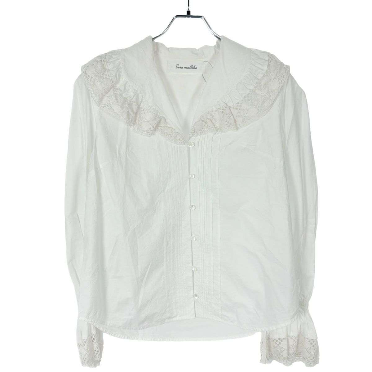 sara mallika サラ マリカ 24AW VOLUME LACE COLLOR TOP