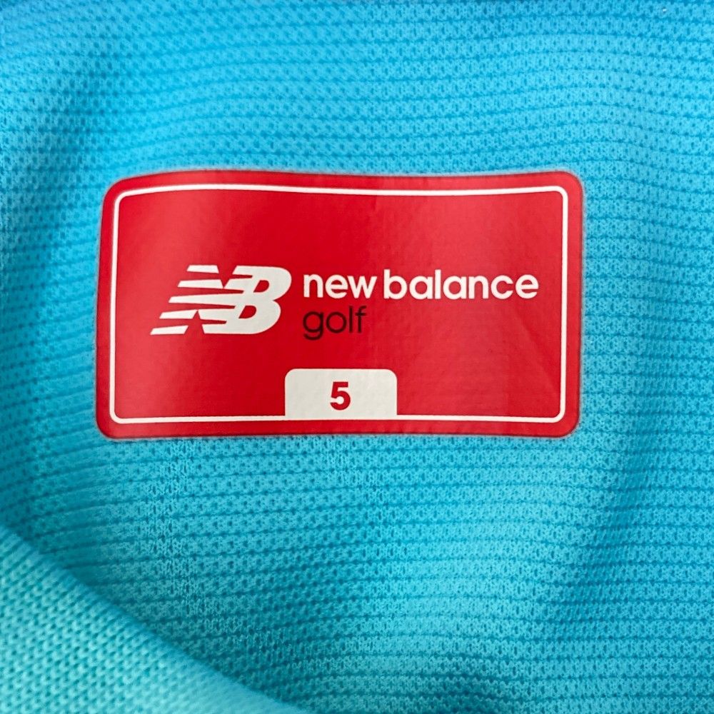 サイズ：5 NEW BALANCE GOLF ニューバランス  半袖ポロシャツ  ブルー系 [240101428008] ゴルフウェア メンズ ストスト 新品】NEW BALANCE GOLF ニューバランス 半袖ポロシャツ ブルー