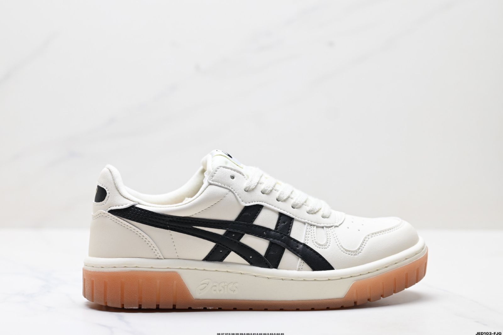 今日 Asics Court Mz アサヒクラブ 軟質牛サイドレザー アッパー ニュートラル カレッジ シリーズ ロートップ レトロ 厚底 ハイトアップ レジャー スポーツ スニーカー-WTO輸入1
