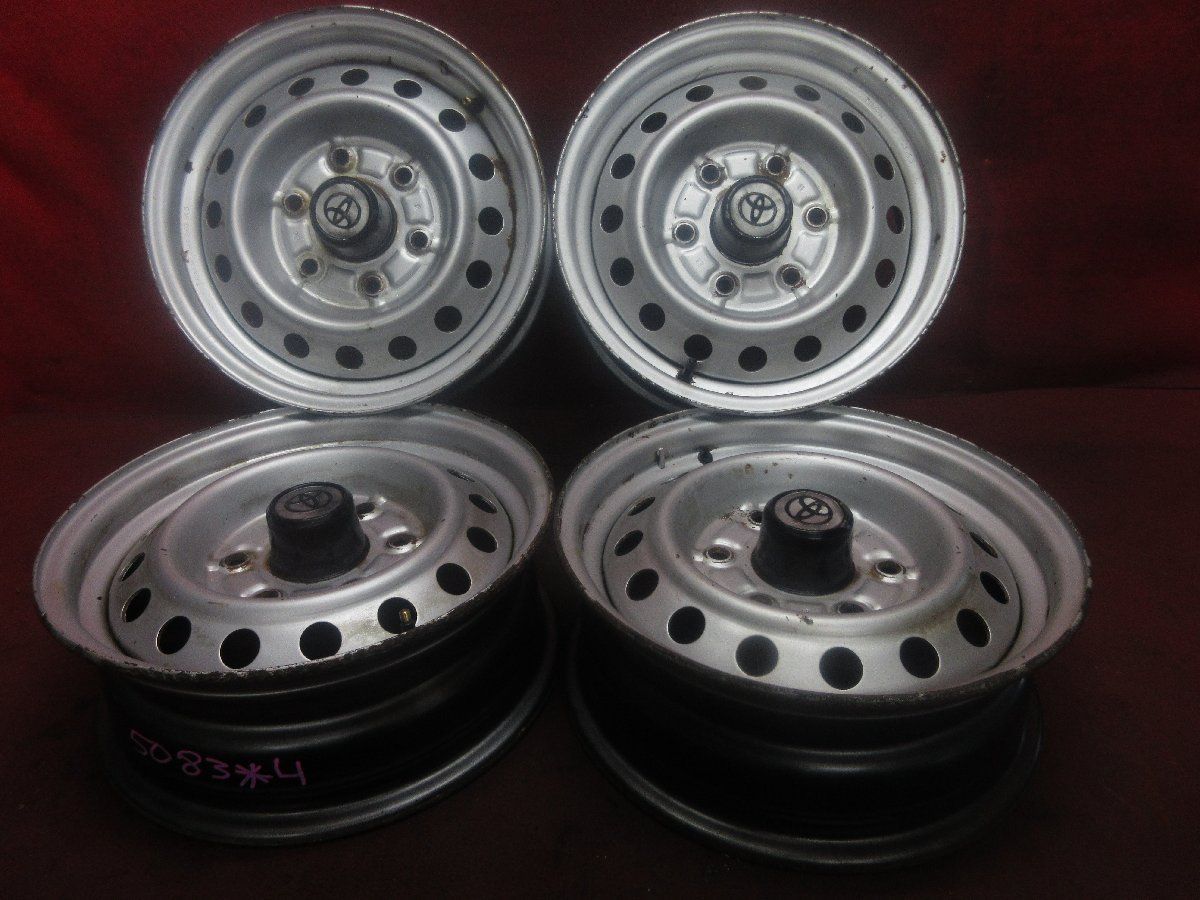トヨタ純正スチールホイール4本(ホイールカバー付き) トヨタ純正