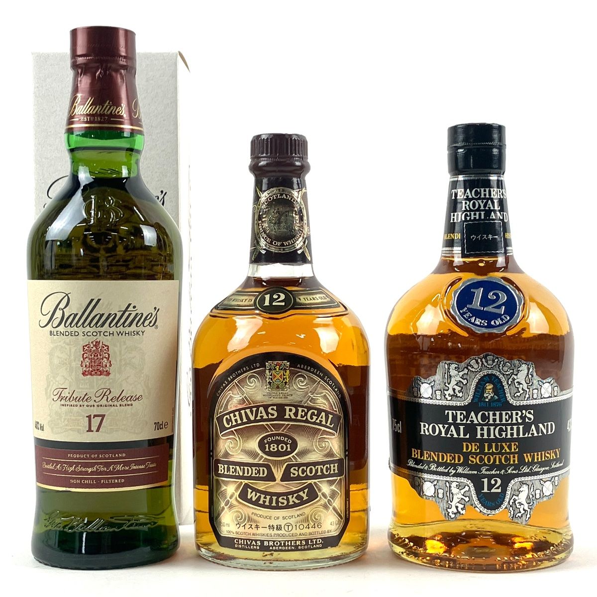 Ballantine's ウイスキー 3本セット　古酒 古酒ウイスキー3種セット！バランタイン他 - メルカリ