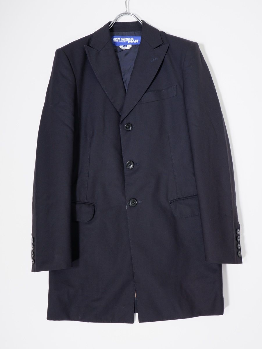 希少 JUNYA WATANABE ダメージ加工 ウール縮絨 チェスターコート 希少 JUNYA WATANABE ダメージ加工 ウール縮絨 チェスターコート