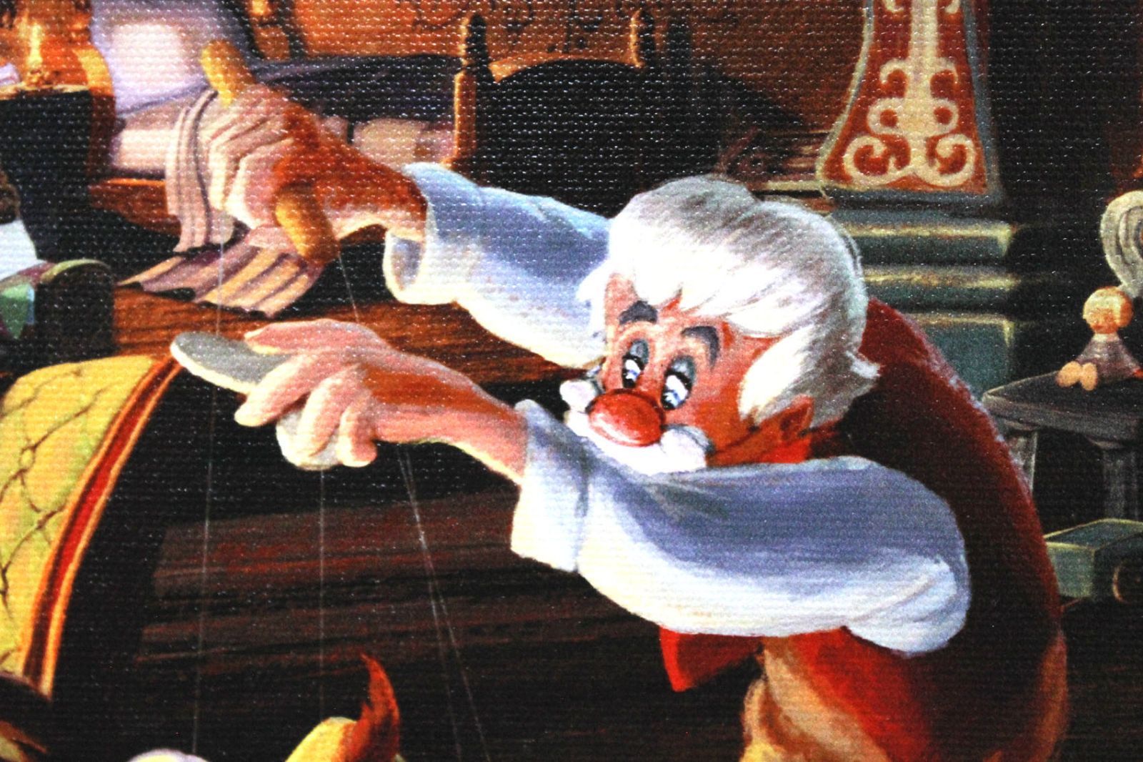 ディズニー/トーマス キンケード「ピノキオ/ゼペットのピノキオ」展示