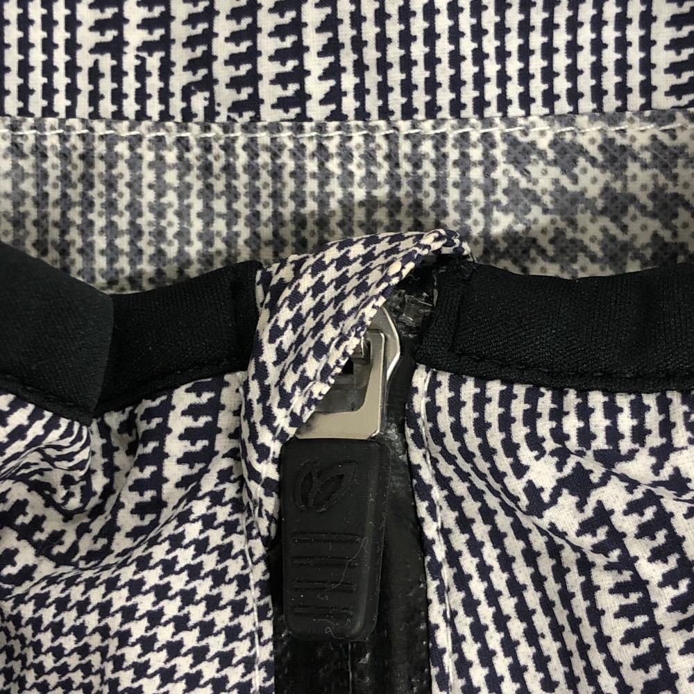 美品】マスターバニー 2WAYレインワンピース ネイビー×白 千鳥格