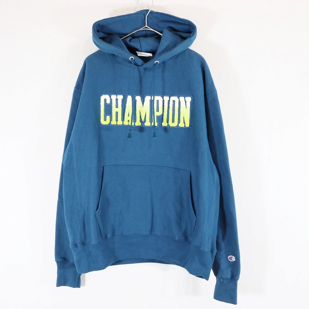 Champion チャンピオン リバースウィーブ ロゴプリント パーカー