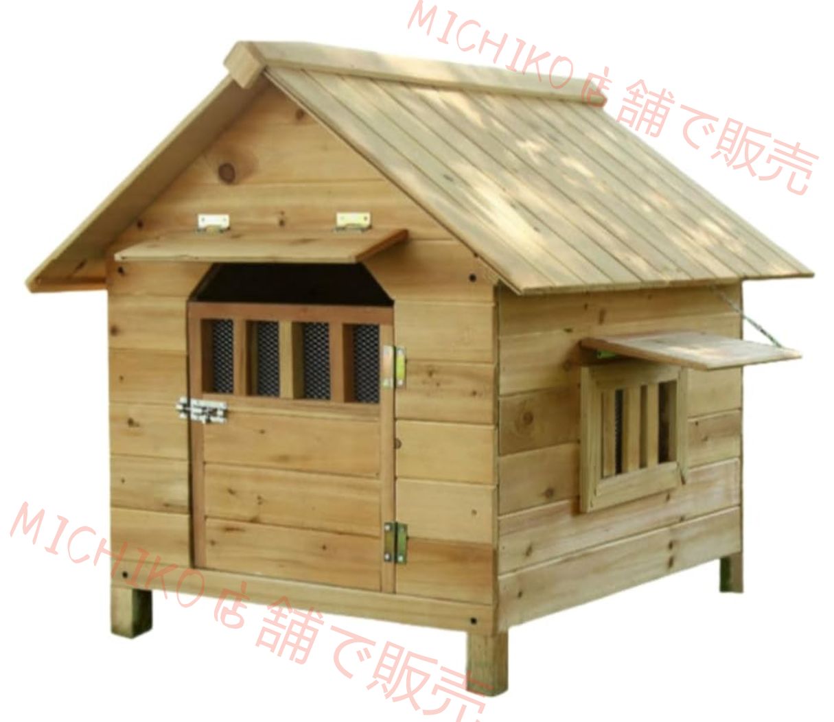 屋外用 木製 犬小屋 犬舎 防雨 防日焼け止め オールシーズン対応 設置が簡単でお手入れも簡単 安定性と耐衝撃性に 犬用 休憩所 お庭用 ペット用品 外飼い ペットサークル ペットハウス 小型犬と大型犬 屋に適しています