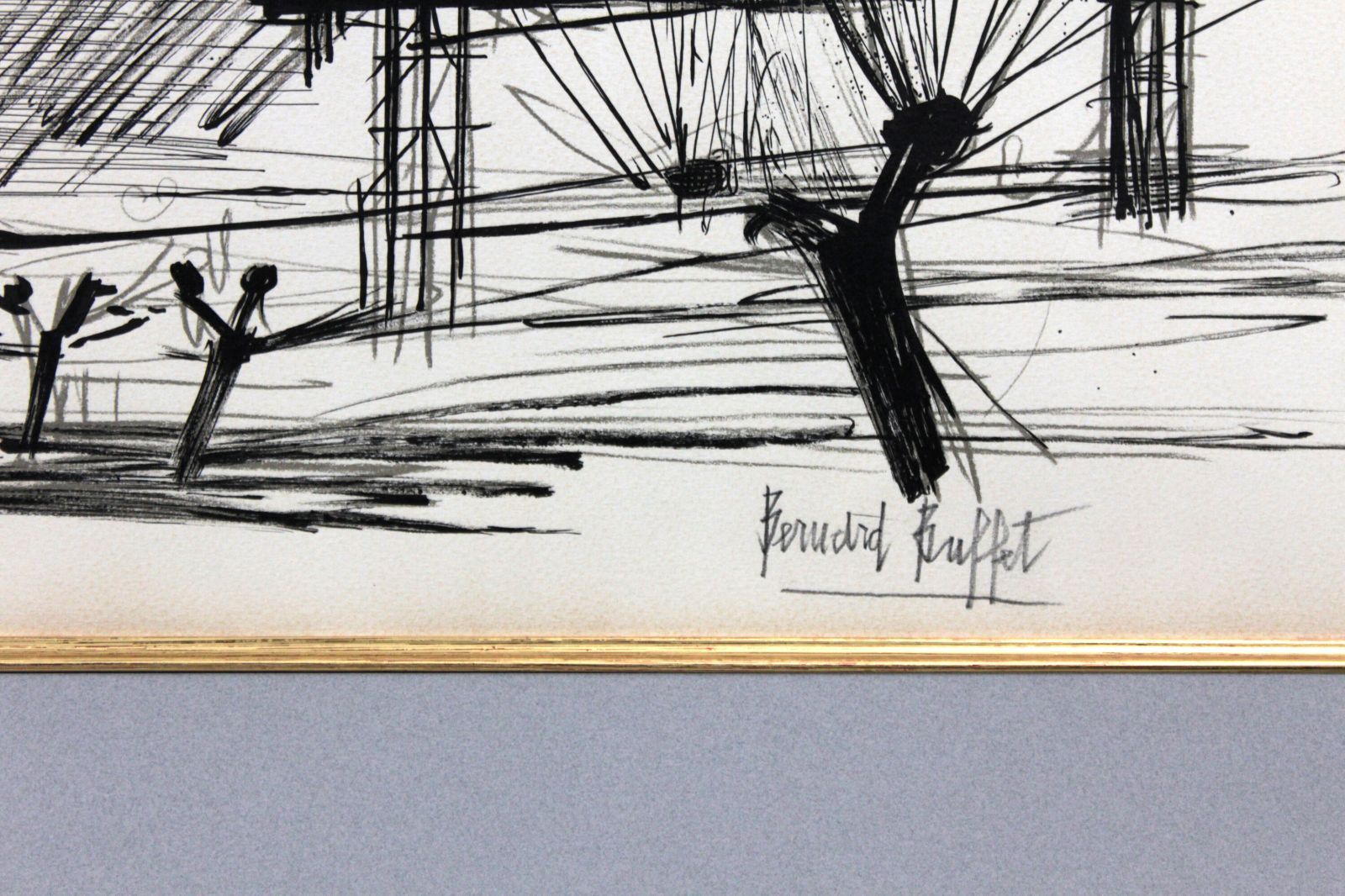ベルナール・ビュッフェ 「レーダーステーション」 リトグラフ 版画 絵画 ベルナール・ビュッフェ 「レーダーステーション」 リトグラフ