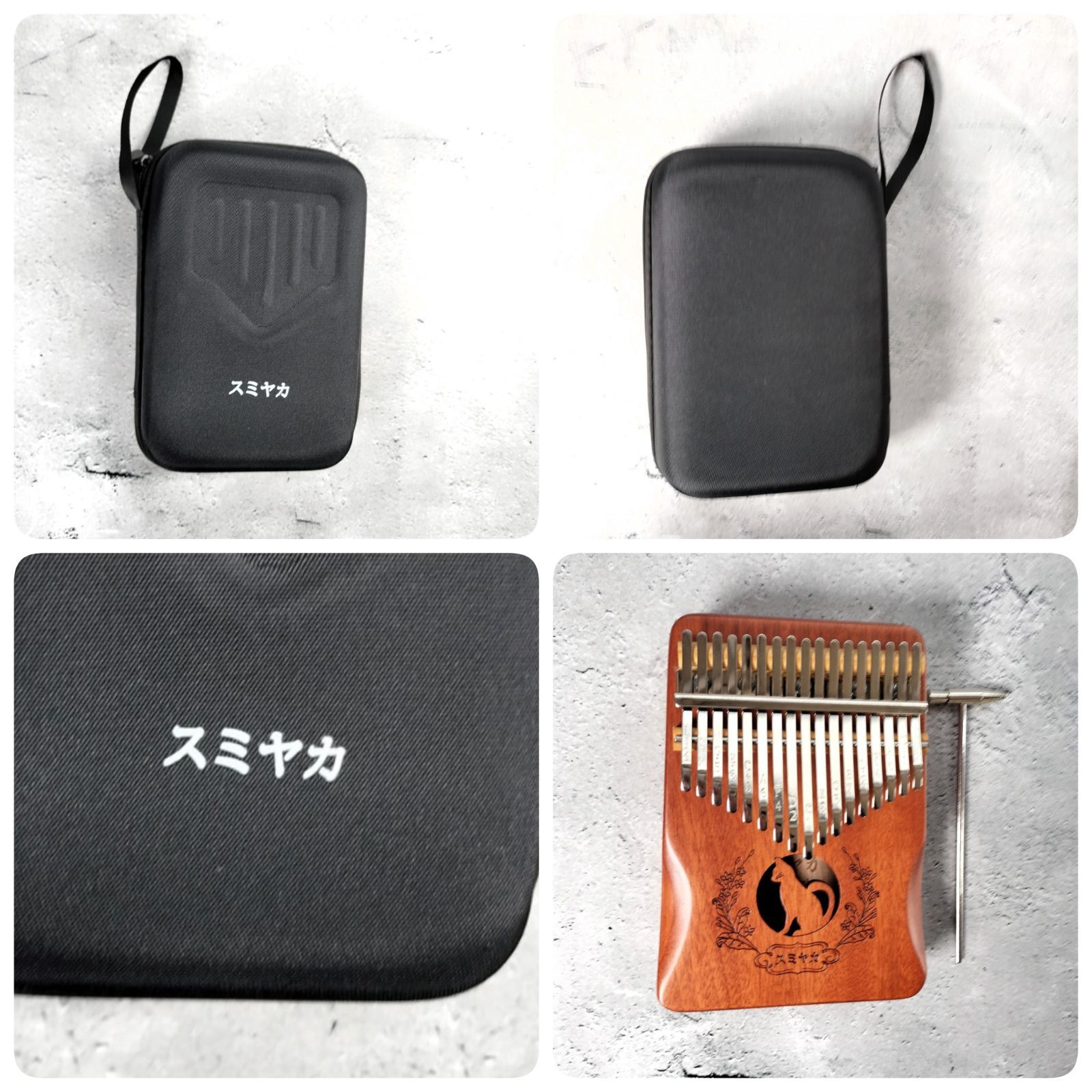 カリンバ 17キー 楽器 親指ピアノ kalimba C調 カタカナ音階