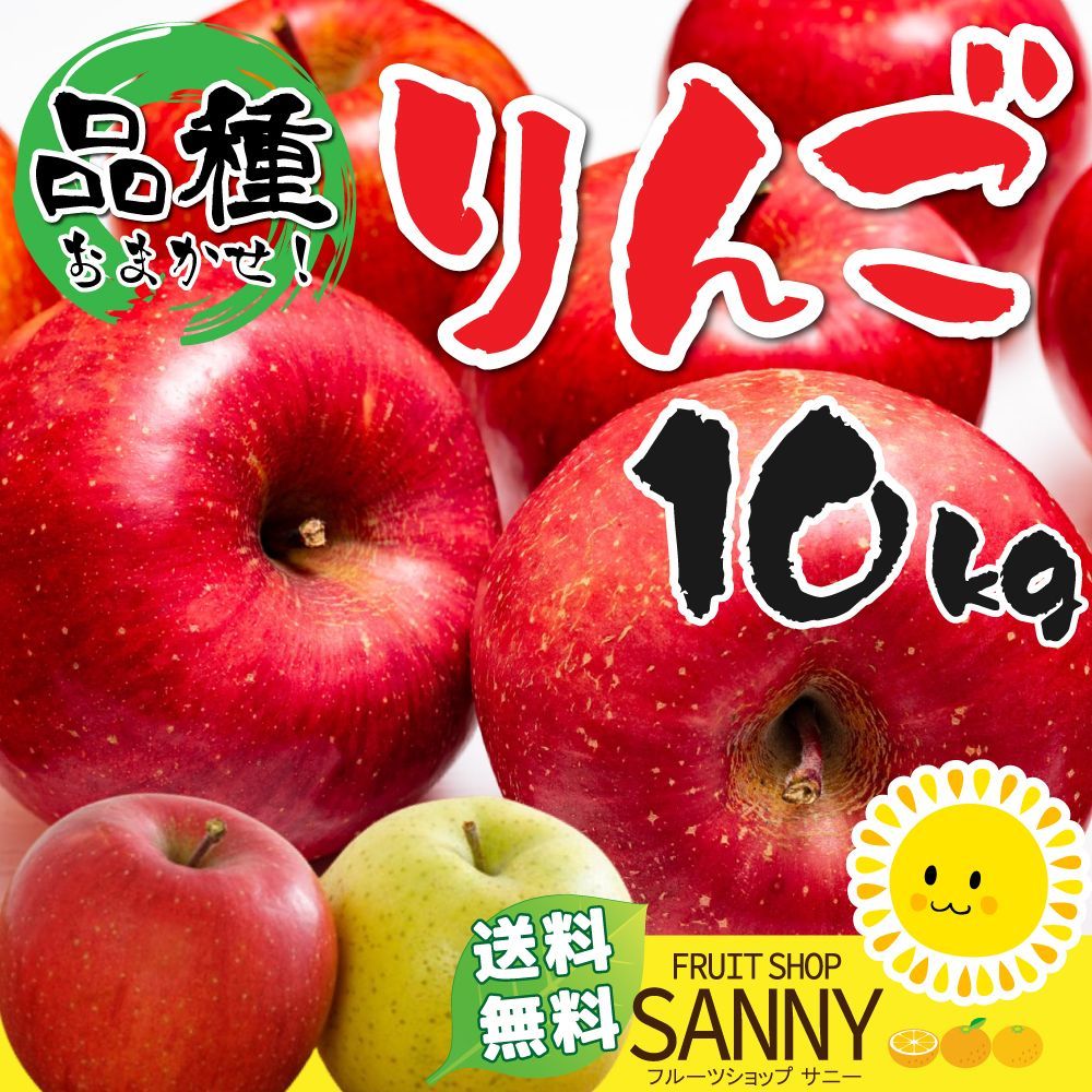 訳ありりんご 箱込10kg 品種お任せ - メルカリ