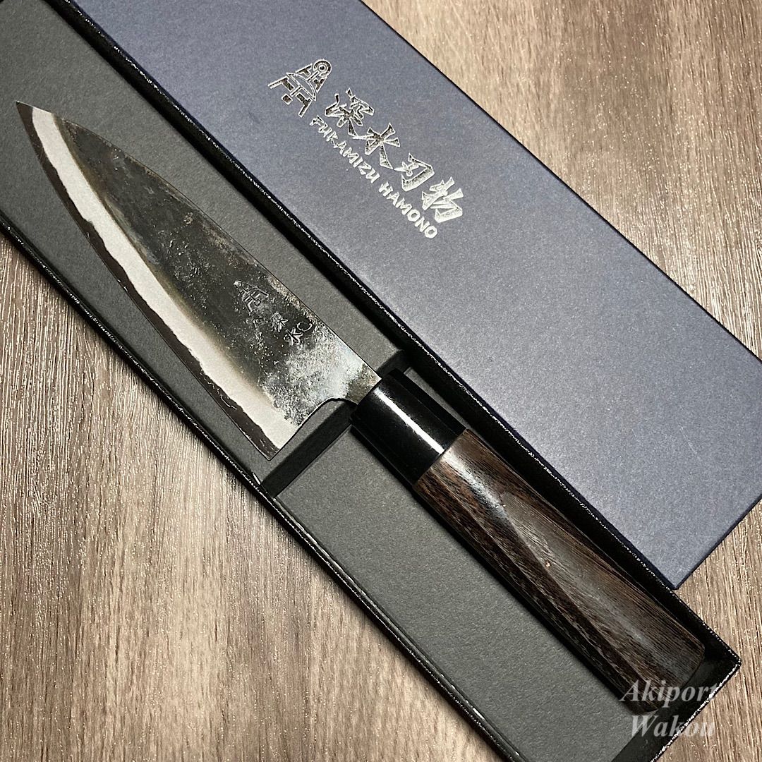 深水刃物 舟行包丁 150mm 15cm 白一鋼 白紙一号 黒打ち仕上げ 薩摩伝統