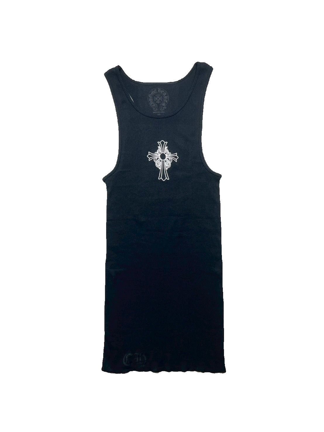 CHROME HEARTS Ch Hairy Cross Rib Tank CHROME HEARTS Ch Hairy Cross