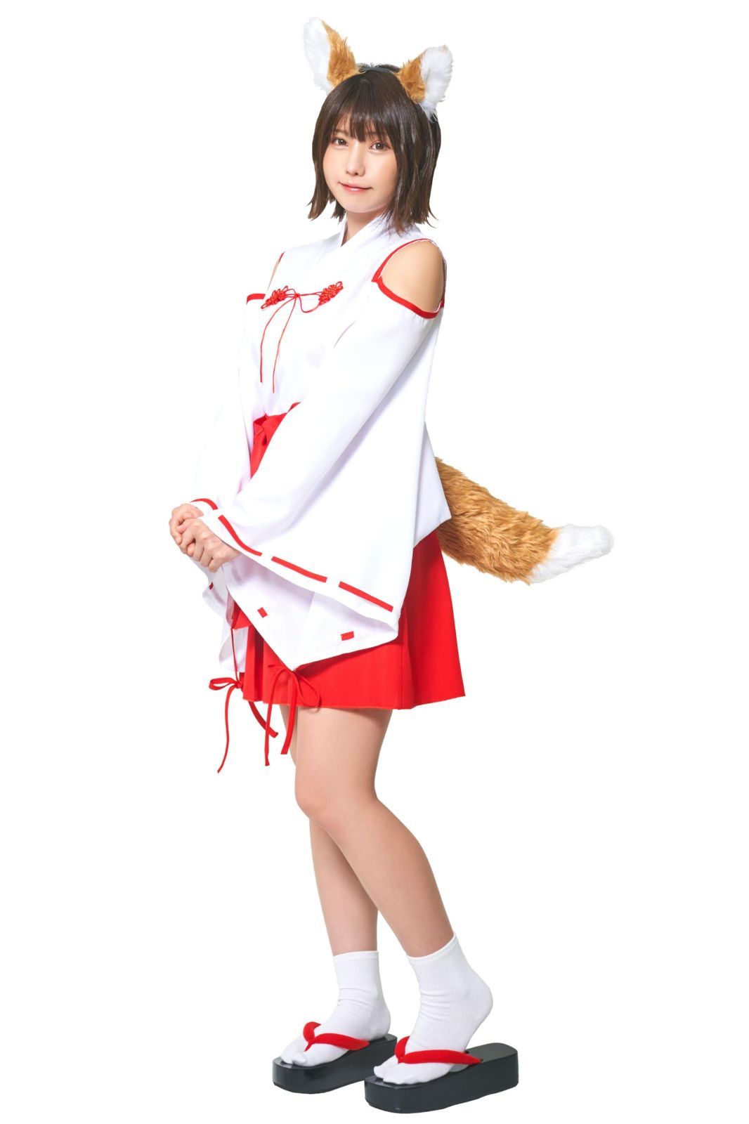 新着商品】狐 きつね フォックス カチューシャ ハロウィン しっぽ ユニ