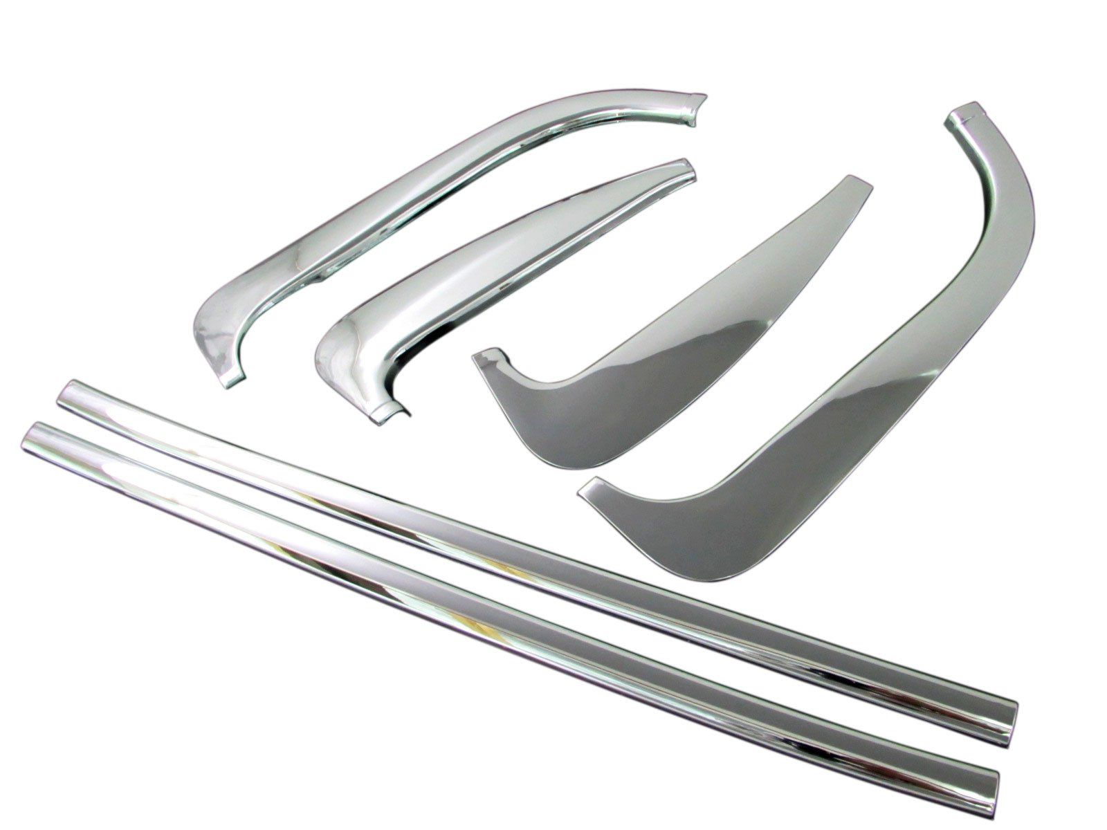 BRIGHTZ ブルーテックキャンター メッキピラー メッキウィンドウモール セット 6PC TRUCK-L-061 ブルーテック キャンター キヤンター 15846