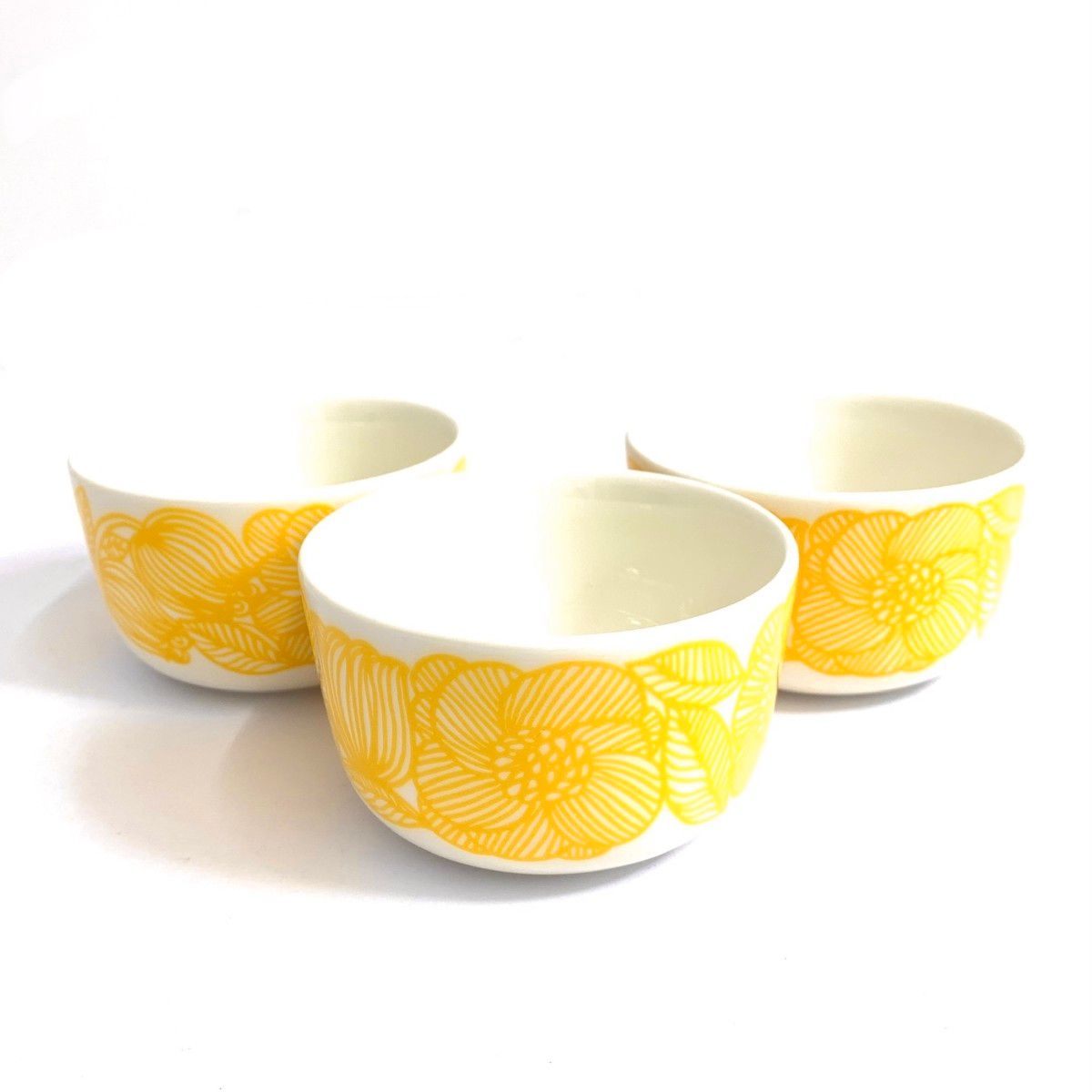 marimekko マリメッコ ボウル クルイェンポルヴィ/3個セット イエロー 