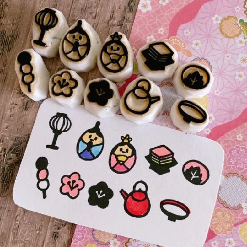 hanasato様確認用アンティークビン 消しゴムはんこ hanasato様 リクエスト 9点 まとめ商品 hanasato様確認用アンティーク