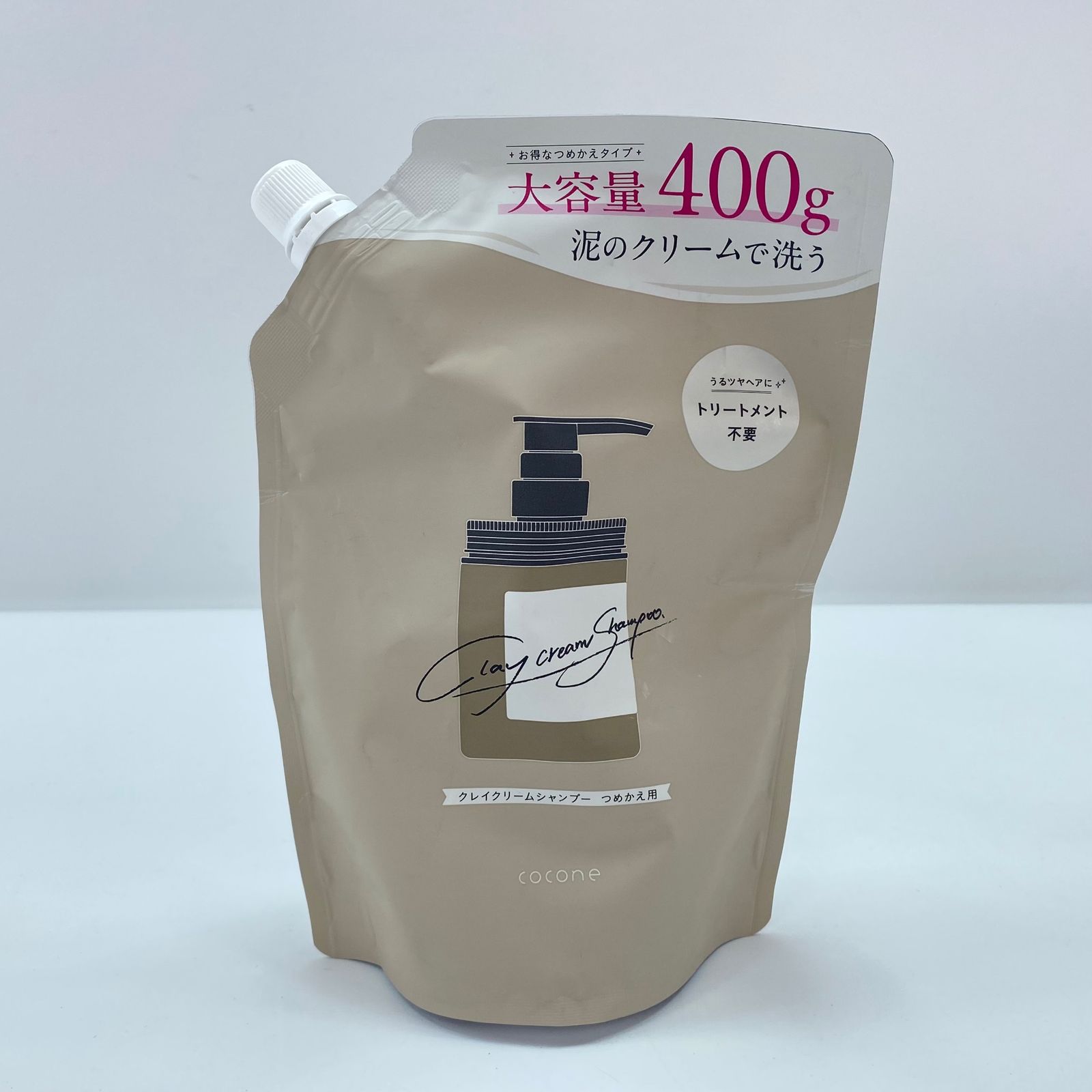 COCONE 保湿シャンプー 400g ポンプ式 リフィル付き cocone シャンプー 400g ポンプ式＋詰め替え2個