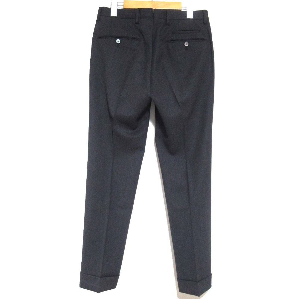 PT01 ピーティーゼロウーノ WINTER TRAVELLER スーパースリムフィット ストレッチ スラックスパンツ 44 チャコールグレー メンズ 古着