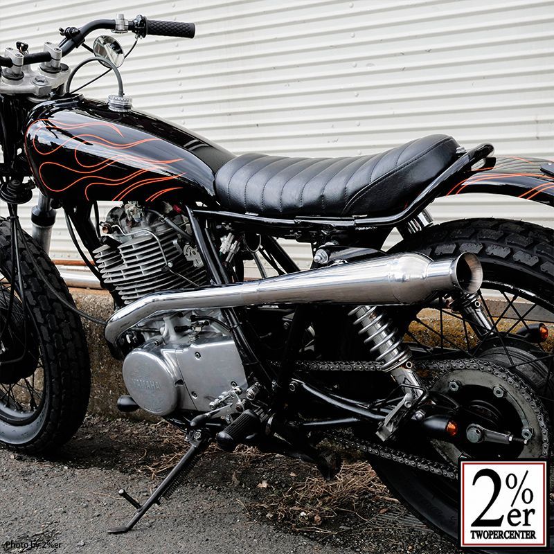 レフトアップ トランペットマフラー セット SR400/500 - メルカリ