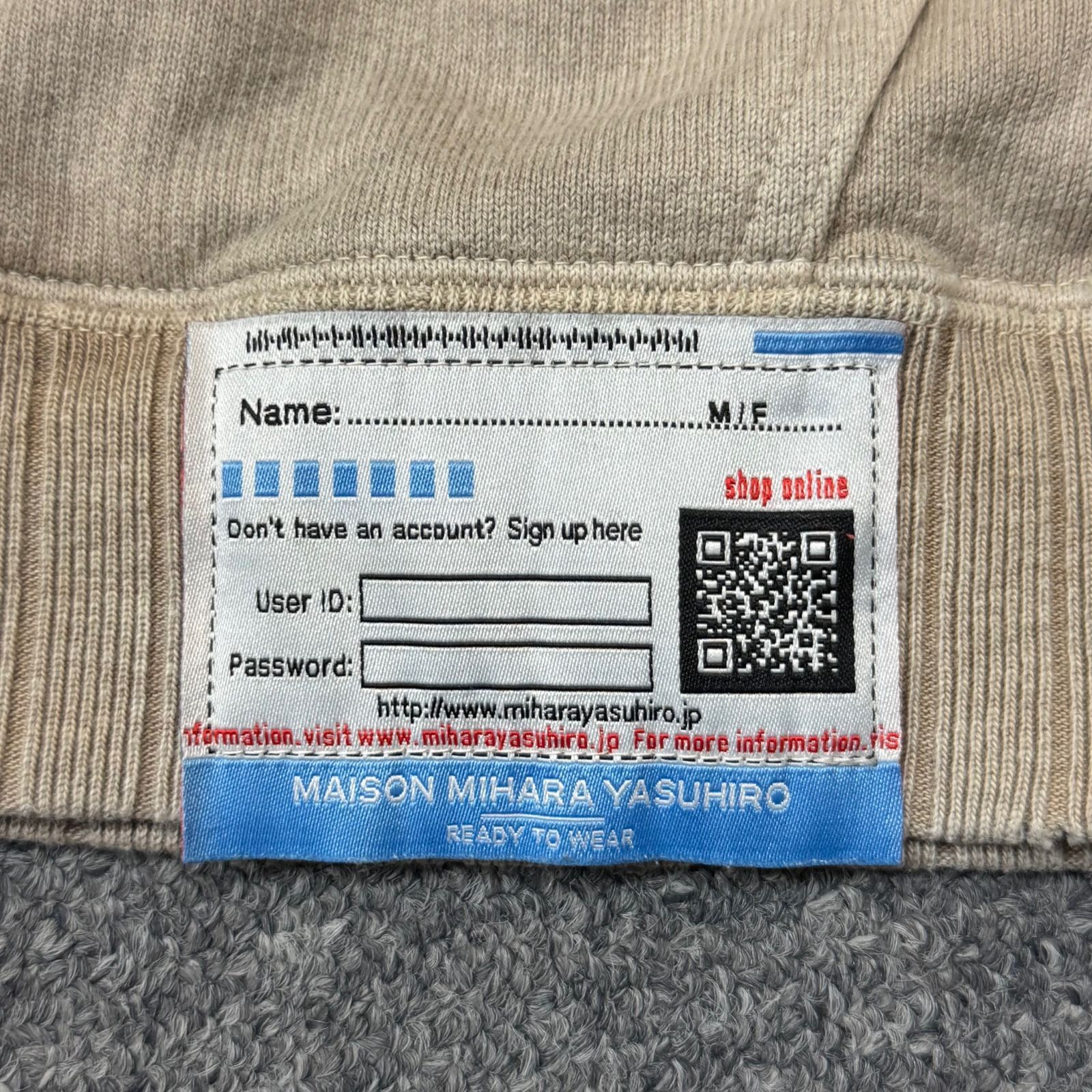 Maison Mihara Yasuhiro 23AW Vintage Like Short-Sleeve Hoodie