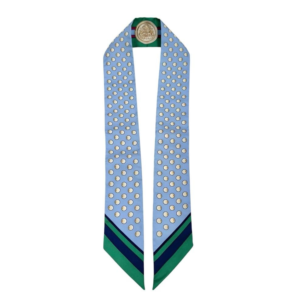 HERMES/エルメス】ツイリー リボン ヘアバンド スカーフ シルク100