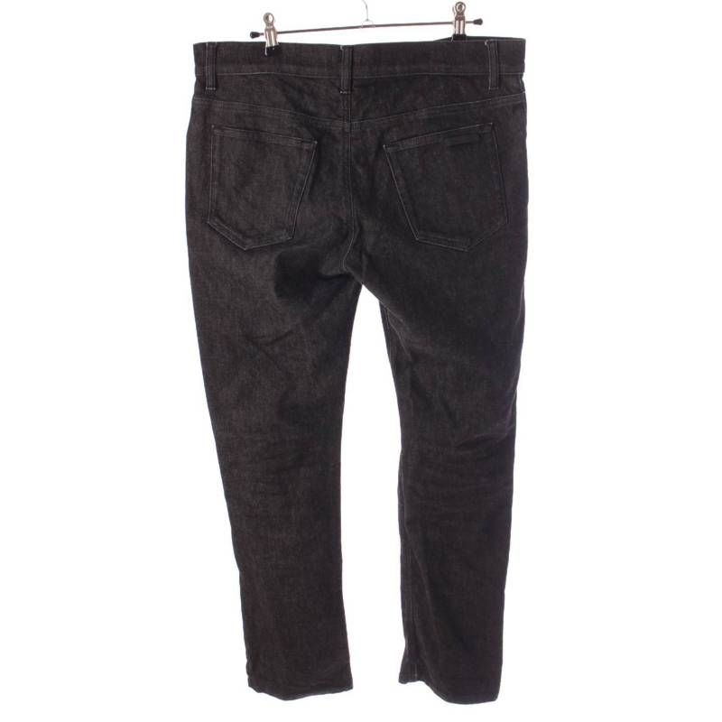 PRADA ストレート デニム ジーンズ パンツ ボトムス ブラック 34  