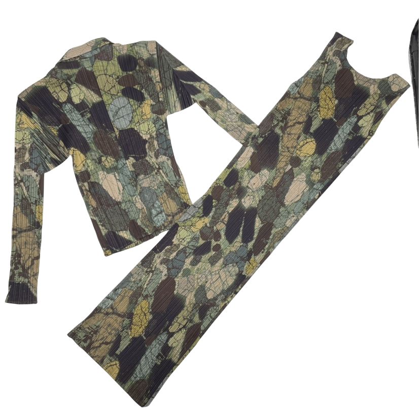 PLEATS PLEASE ISSEY MIYAKE シャツワンピース 極美品 PLEATS PLEASE プリーツプリーズ ISSEY MIYAKE イッセイミヤケ