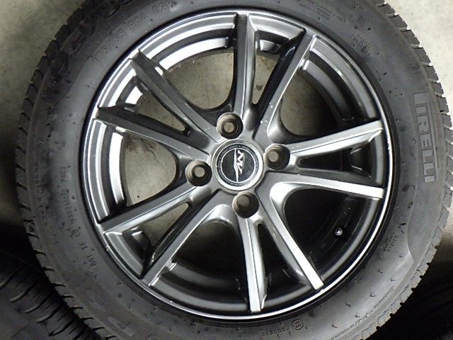 231-709 weds NIRVANA アルミホイール＆ラジアルタイヤ 175 65R14 ４本セット TRITUETUBI_COM