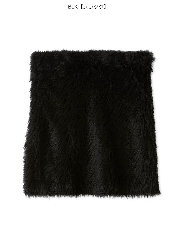 フェザーヤーンミニスカート ミニ丈