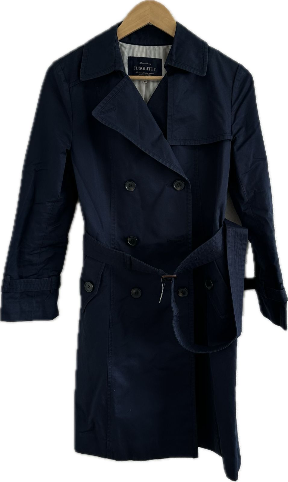 Z1456【美品】JUSGLITTYジャスグリッティー トレンチコートアウター