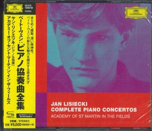 CD ヤン・リシエツキ, アカデミー・ ベートーヴェン ピアノ協奏曲全集 (Shm-cd) UCCG185860PROMO DEUTSCHE GRAMMOPHON プロモ 未開封 /00110 CD ヤン・リシエツキ, アカデミー・ ベートーヴェン ピアノ