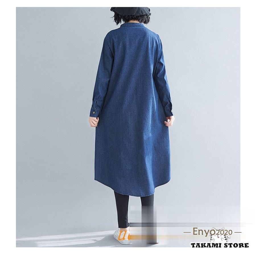 ワンピース レディース 大きいサイズ ロングシャツ ロング ロング丈 カジュアル マキシワンピース デニム フラワー デニムスカート シャツ ブラウス 楽天市場】デニムワンピース ロング ワンピース デニムワンピ