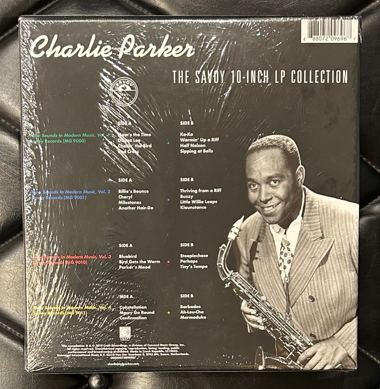 10インチ4枚組ボックス】Charlie Parker 「Savoy 10-inch LP