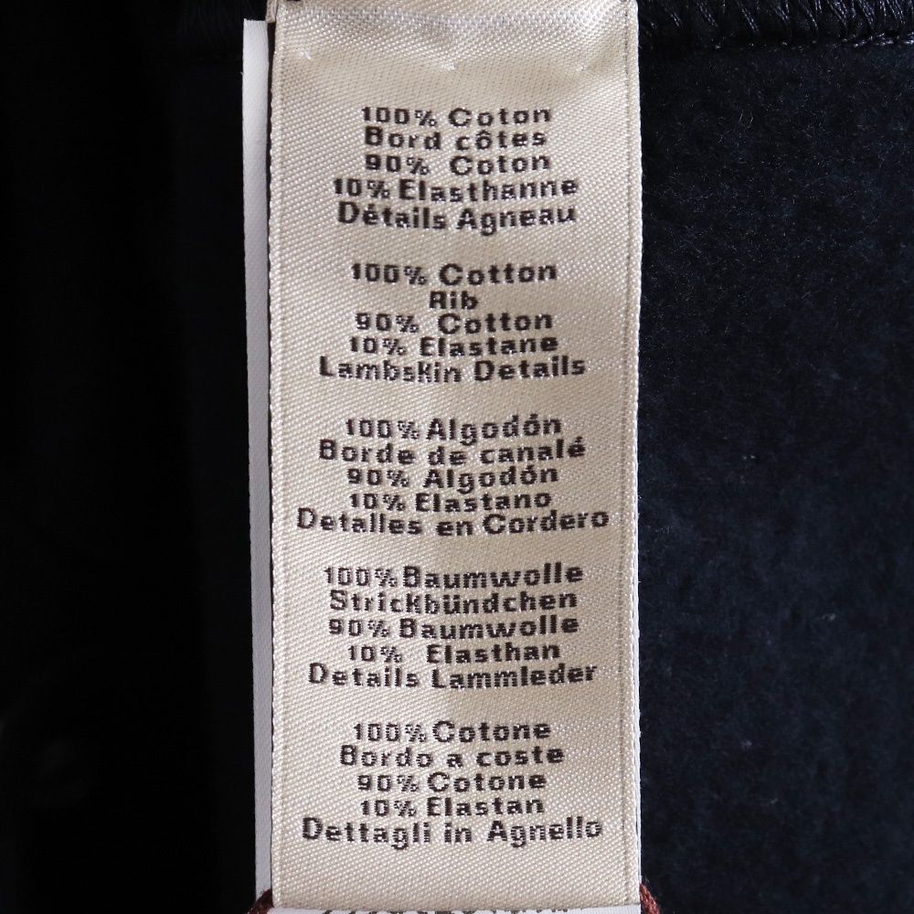 未使用 HERMES テディブルゾン レザーパッチ ジュ ダドレス Lサイズ