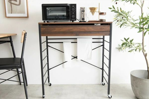 幅80cm ゴミ箱上レンジラック