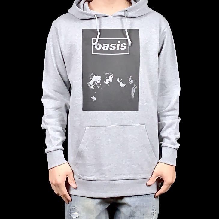 新品 oasis ブリットポップ UKロックバンドロゴ メンバーフォト パーカー オリジナル パーカー oasis オアシス ブリットポップ UKロックバンド