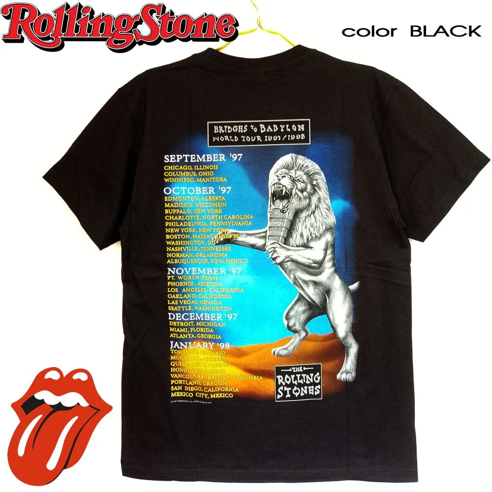 122 ROLLING STONES ローリングストーンズ Tシャツ 半袖 ブラック L