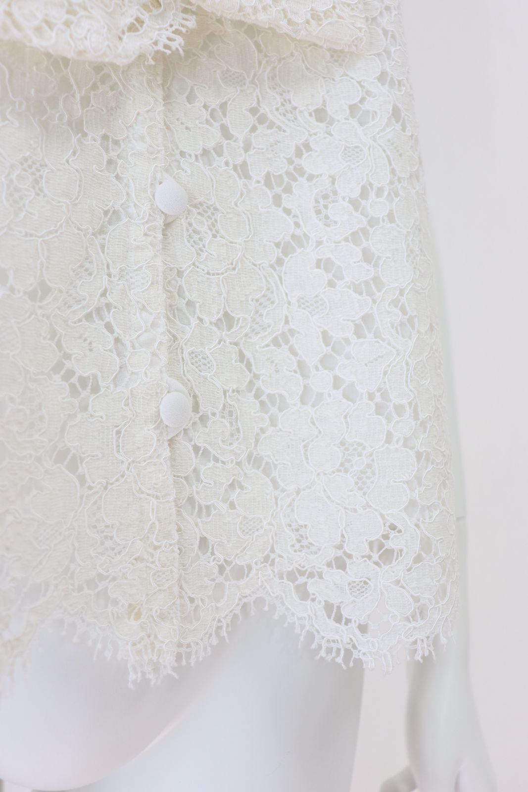 Rene 刺繍レースノースリーブブラウス 6011010 白/ホワイト ルネ 