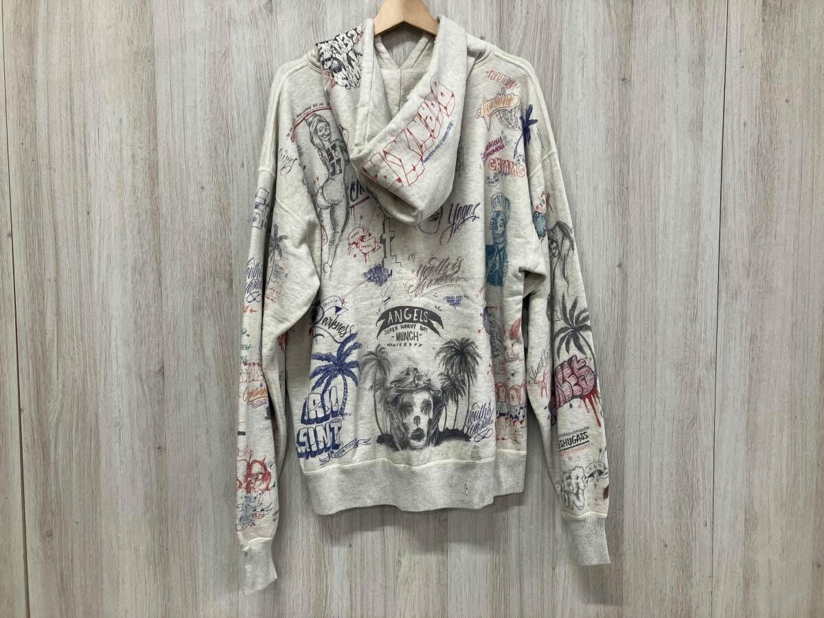 SAINT MICHAEL セントマイケル 24SS SM-YS8-0000-C11 パーカー プルオーバー コットン XLサイズ グレー LA