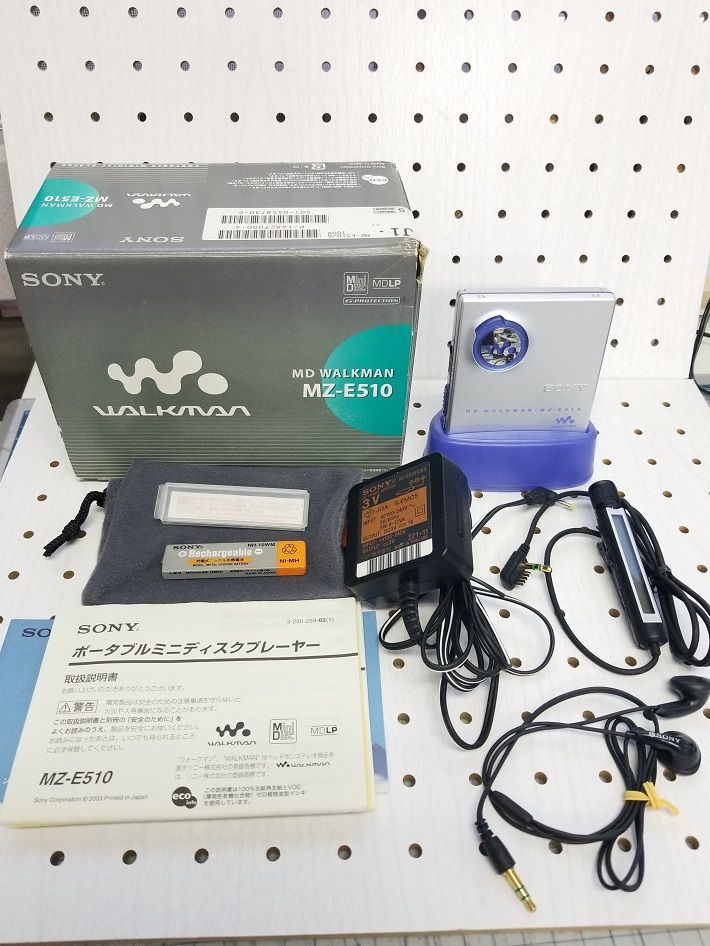 オーディオ機器 MDウォークマン MZ-E510 ポータブルMDプレイヤー【】
