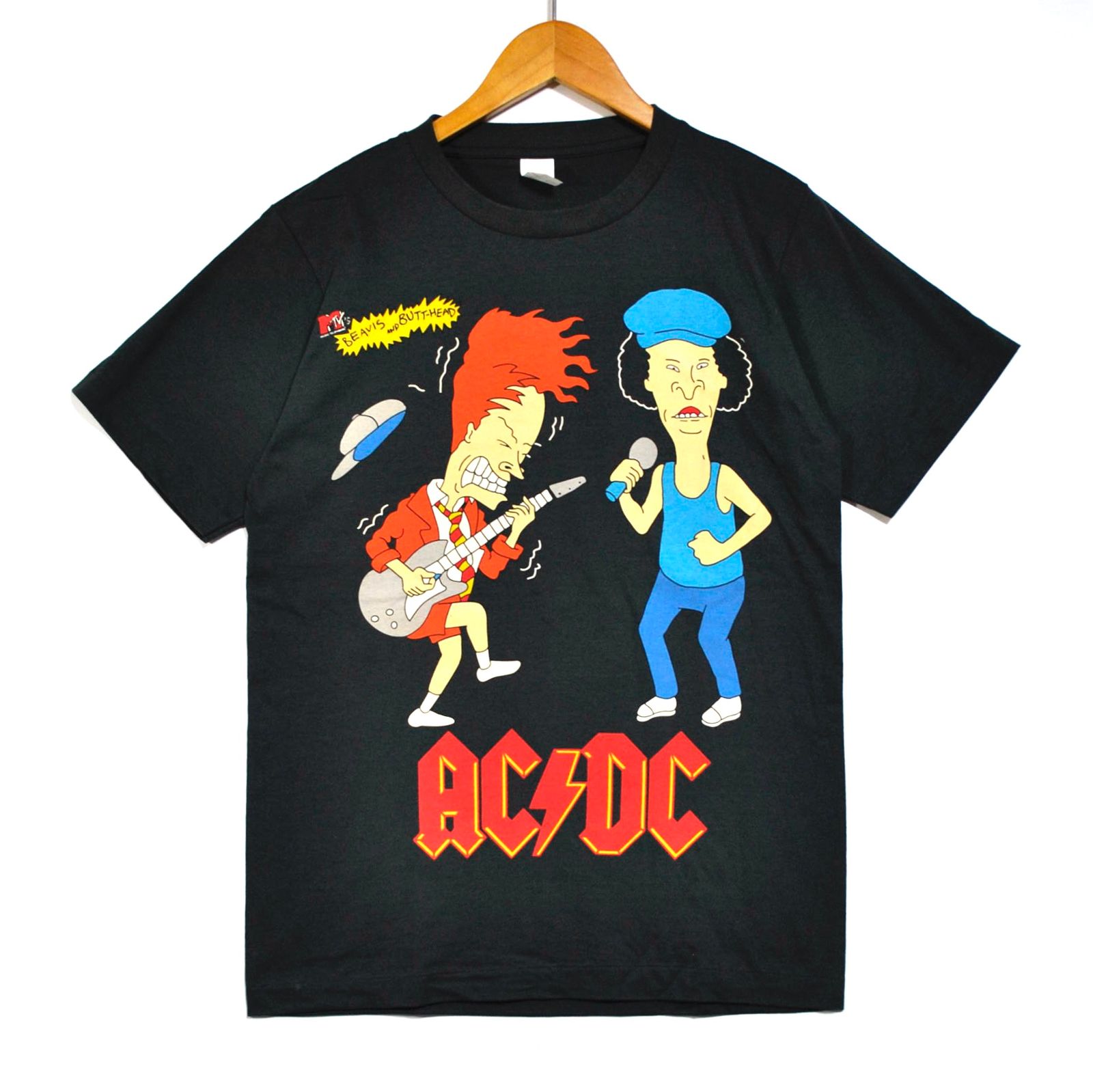 新品【AC/DC】BEAVIS AND BUTT-HEAD ビーバスアンドバットヘッド Tシャツ 黒 ACDC - メルカリ