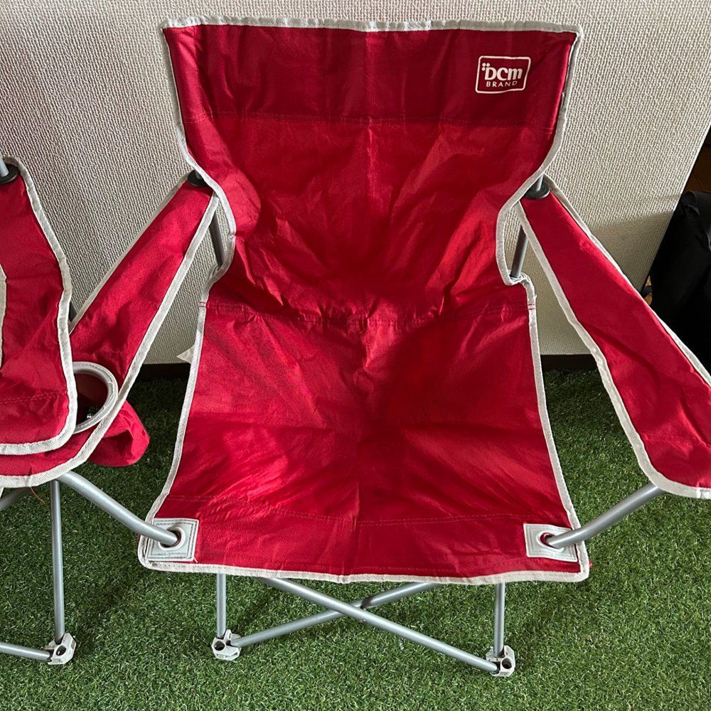 2個セット】DCM アーム付きスリムチェア キャンプ/アウトドア/チェア