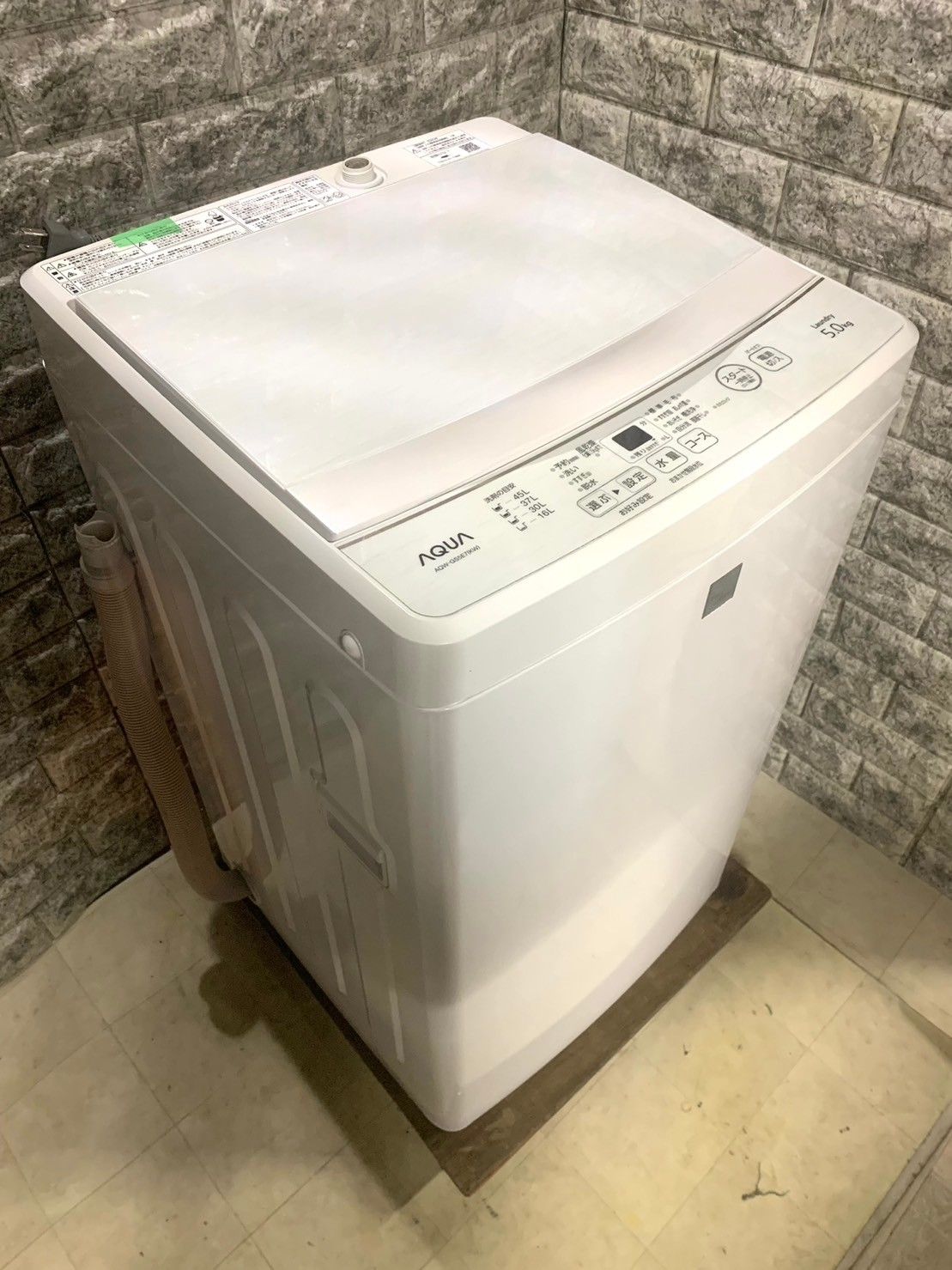 洗濯機 2020年 アクア 5㎏ AQW-GS5E7 ホワイト