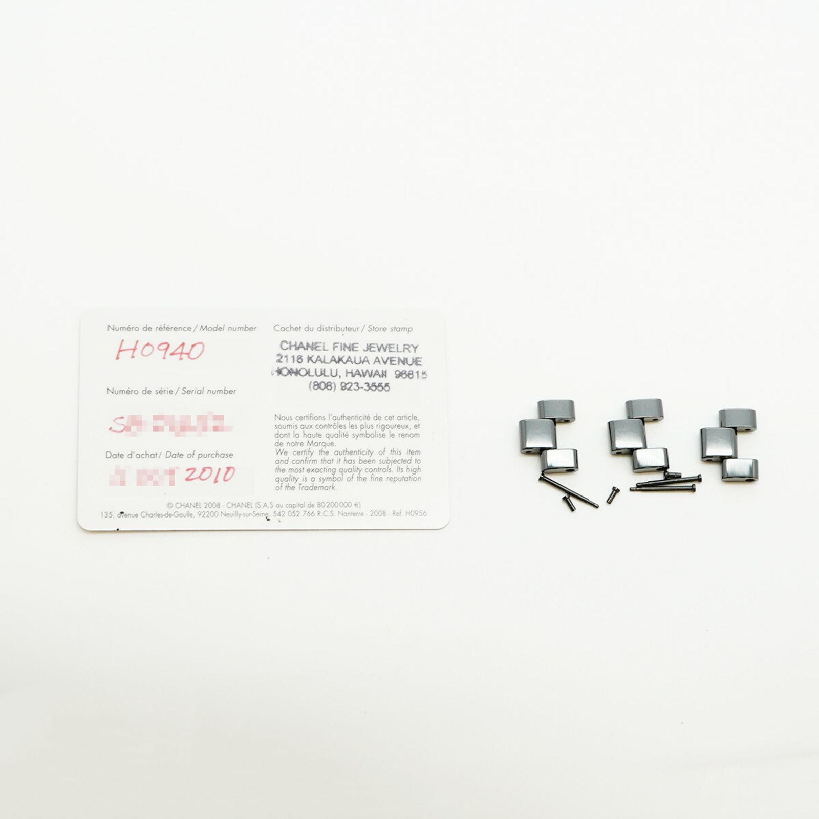 シャネル J12 クロノ H0940 黒文字盤腕時計 メンズ